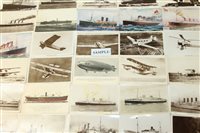 Lot 1311 - Postcards - Aviation loose selection -...