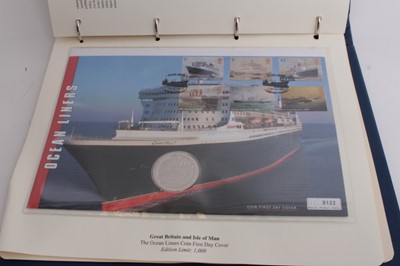 Lot 551 - G.B. - Westminster issued mixed coin covers 'The British Isles coin cover collection' to include Elizabeth II gold half sovereign 2002, seventeen silver coin covers and three cupro-nickel (all with...