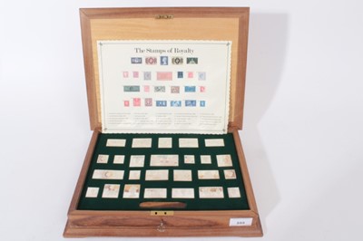 Lot 555 - G.B. - 'The Silver Jubilee of Her Majesty The Queen' set of twenty five silver stamps medallions (NB total weight 496gms) (cased with certificate of authenticity) (1 set of medallions)