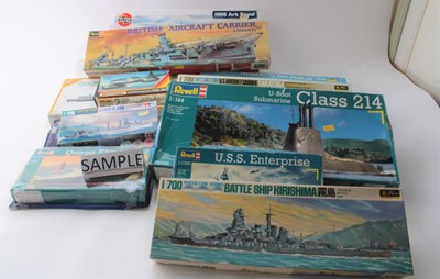 Lot 1717 - Selection of unconstructed model kits by various manufacturers to include Revell, Airfix etc in original boxes