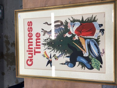 Lot 1380 - John Gilroy for Guinness, original advertising poster 'Guinness Time', mounted in glazed frame, 74 x 49cm