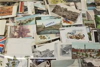 Lot 1319 - Postcards - loose in shoebox - good selection...