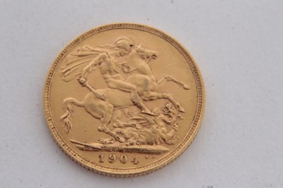 Lot 569 - G.B. - Gold Sovereign Edward VII 1904M GVF-AEF (1 coin)