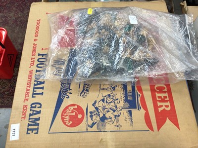 Lot 1737 - Box Wood Chess Set with Super Soccer Magnetic Football Game.