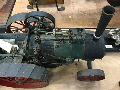 Lot 2378 - Good quality scratch built model of a Traction Engine