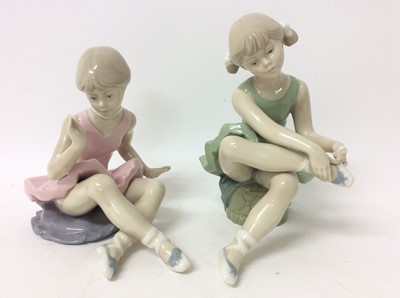 Lot 1182 - Two spanish Lladro style figures