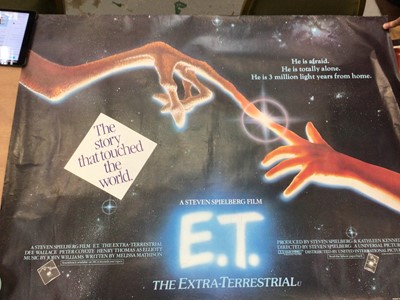 Lot 1393 - Five Classic Film posters- E.T., Rambo First Blood Part 2, Excalibur, Legend and Hawk The Slayer (5)