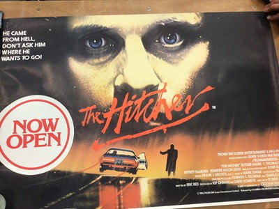 Lot 1396 - Five Classic Film posters- Jewel of the Nil, Plenty, Breaking Glass, The Hitcher and Poltergesist 2 (5)