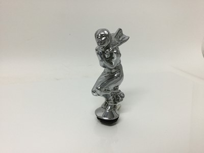 Lot 1863 - 1930s female winter speed nymph car mascot