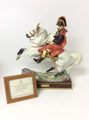 Lot 1186 - Royal Worcester porcelain limited edition model of Napoleon by Bernard Winskill, 567/750.