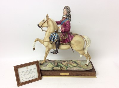 Lot 1188 - Royal Worcester porcelain model by Bernard Winskill, titled Marlborough, numbered 81/350 (damaged to hand, piece retained).