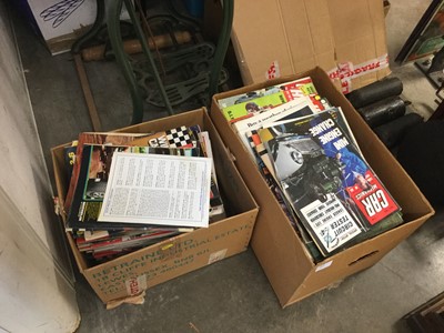 Lot 1898 - Two boxes of Vintage Motoring magazines- to include 1950s - 60s Motor Racing, 1970's Hot Car, Custom Car and Car Mechanics (2 boxes)