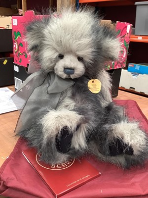 Lot 1749 - Charlie Bear Tabrum CB14844 with tags and soft bag.