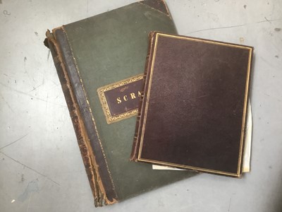 Lot 1419 - Two Victorian scrap albums