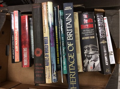 Lot 531 - 5 boxes of modern military books (5)