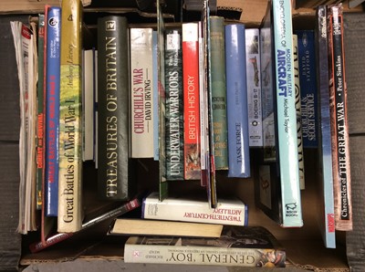 Lot 531 - 5 boxes of modern military books (5)