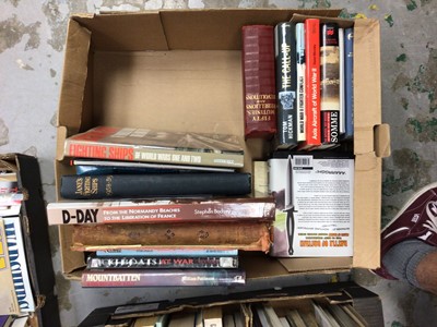 Lot 416 - 5 boxes of modern military books (5)