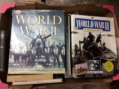 Lot 438 - 5 boxes of modern military books (5)