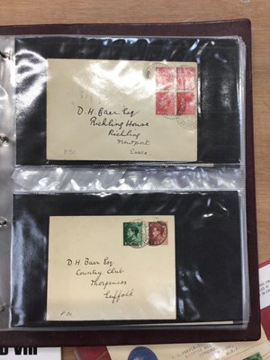 Lot 1635 - Stamps Great Britain Covers a pair of illustrated covers for the issues of Edward VIII cancelled by London Machine cancel plus an Abdication day illustrated cover doubled on the wedding day plus a...