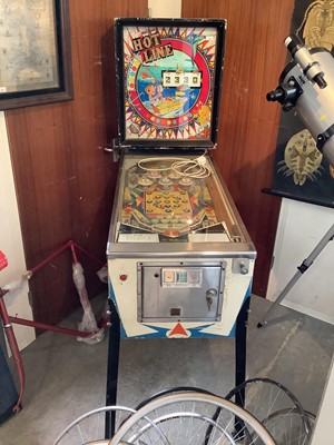 Lot 2442 - Vintage Williams arcade pinball machine on stand