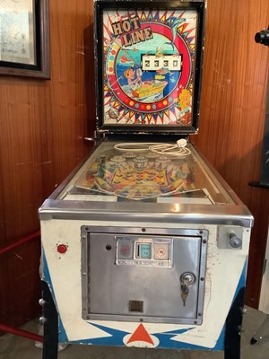 Lot 2442 - Vintage Williams arcade pinball machine on stand