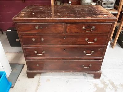 Lot 903 - Fine quality George II/III mahogany chest with later top