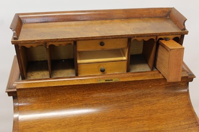 Lot 1404 - Victorian walnut piano top Davenport desk