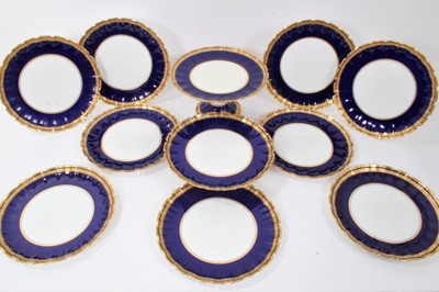 Lot 116 - Edwardian Copeland Spode part dessert service retailed by T. Goode and Co.