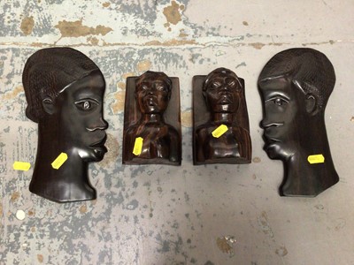 Lot 117 - Group of four 1950s African carved wood figures