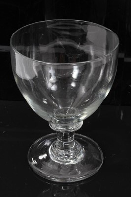 Lot 117 - Pair of Georgian glass rummer of good size