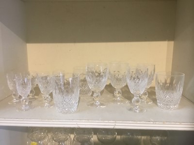 Lot 241 - Small group of Waterford Crystal Colleen pattern glasses