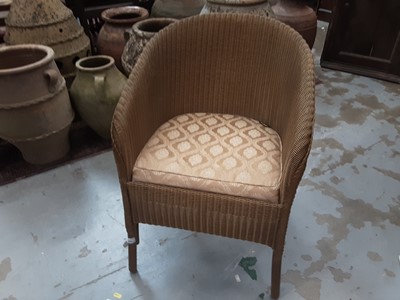 Lot 993 - Lloyd loom chair and linen box