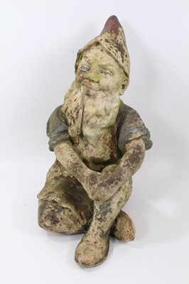 Lot 881 - Antique terracotta garden gnome