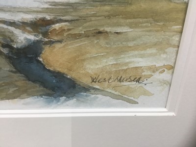 Lot 69 - Edwin Meayers (b.1927) watercolour - West Mersea, signed, inscribed and dated '07, 42cm x 67cm, in glazed frame