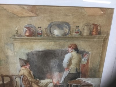 Lot 194 - George Sheridan Knowles (1863-1931)) watercolour Relating his adventures, signed, 36 x 52cm, glazed frame