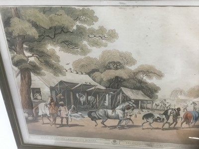 Lot 290 - Early 19th century hand coloured aquatint by H. Merke after Samuel Howitt from the original design of Capt. Thomas Williamson - 'Sices, Or Grooms, Leading Out Horses', circa 1808, from "Oriental Fi...
