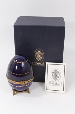 Lot 832 - Limoges Fabergé Easter egg