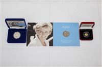 Lot 1367 - Diana Princess of Wales Niue $50 gold Coins -...