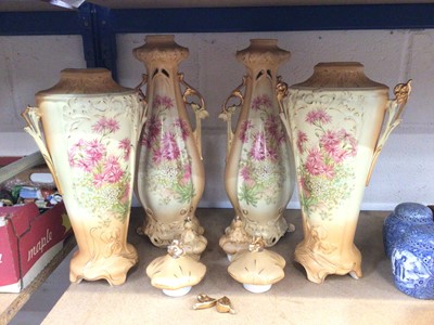 Lot 95 - Pair of Royal Weittina vases