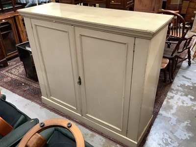 Lot 1066 - Victorian painted pine cupboard