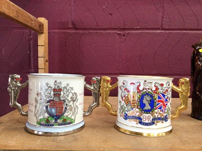 Lot 500 - Royal commemorative and Toby jugs