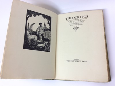 Lot 8 - Theocritos - with wood engravings by Lionel Ellis