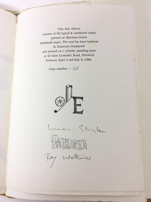 Lot 51 - Haiku of Basho, translated by Lucien Stryk, Embers Handpress, Norwich 1984, signed 65/80.