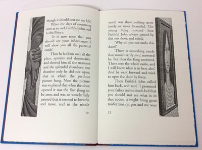 Lot 21 - "Faithful John”, 1998, woodcuts by Harry Brockway, transl. Lucy Crane, number 29 of 220 copies