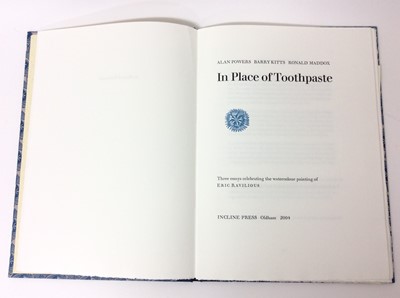 Lot 26 - Alan Powers, Barry Kitts, Ronald Maddox - In Place of Toothpaste,  Incline Press, 2004