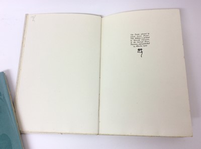 Lot 29 - Evelyn Ansell - Twenty Five Poems, also Poems from the Works of Charles Cotton, illustrated by Claud Lovat Fraser. (2)