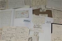 Lot 1377 - Selection of historical autographs on pieces...