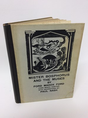 Lot 38 - Ford Madox Ford - Mister Bosphorus and the Muses, 1st edition