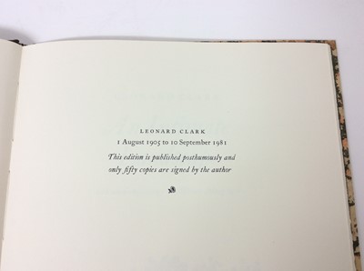 Lot 44 - Leonard Clarke -An intimate landscape, Nottingham Court Press, 1981, limited to 500