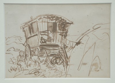 Lot 1265 - *Augustus John, pair of pen and ink drawings